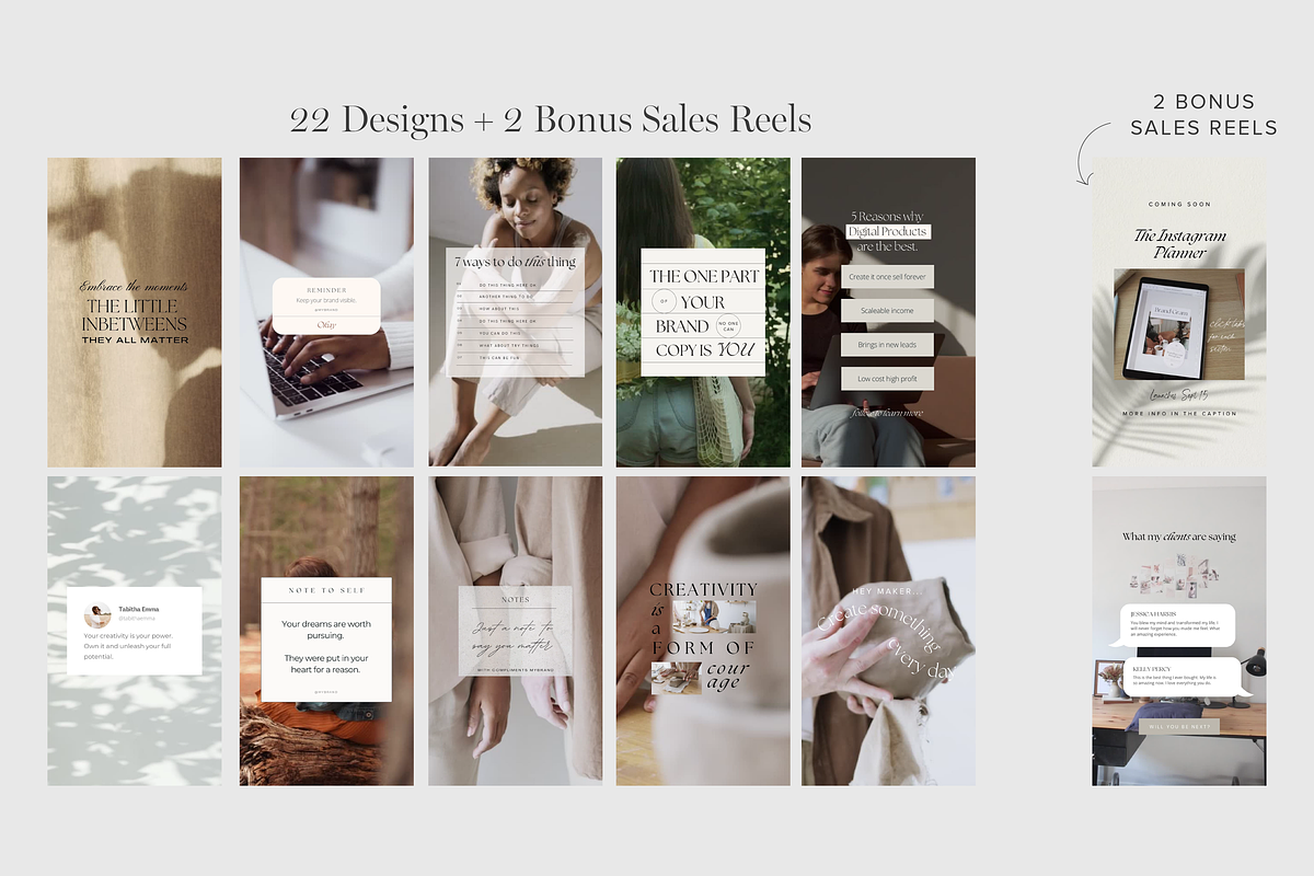 Instagram Quote Reels Templates, a Social Media Template by Tabitha Emma (Photo 3 of 10)