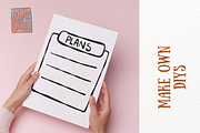 Hand-Drawn planner blank paper SVG, an Education Illustration by RimzStudio (Thumbnail 8 of 8)