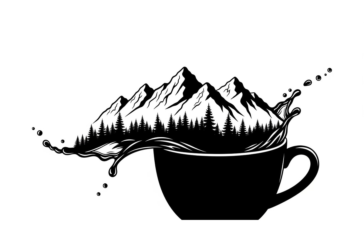 Mountain Coffee Cup Bundle, an Object Illustration by yasushie (Photo 14 of 31)