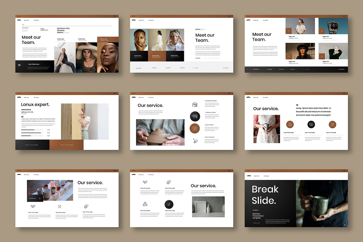 Lonux - Business Google Slide Templa, a Presentation Template by Dens Creative Studio (Photo 3 of 6)