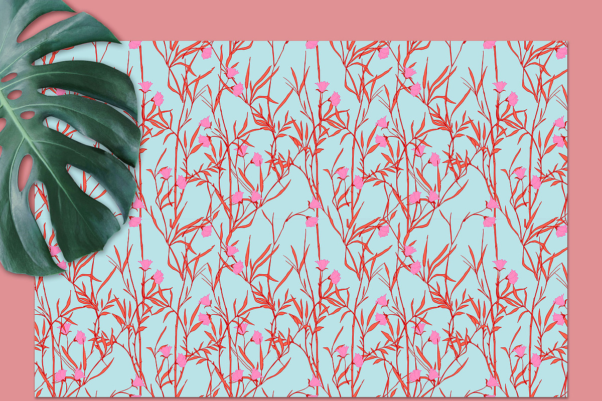 20JPG/EPS Tropical floral pattern, a Pattern Graphic by Theraphosath (Photo 17 of 30)