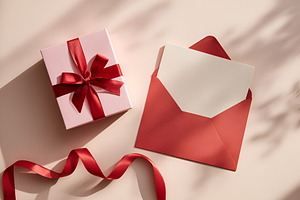 Valentine's day Card Mockup