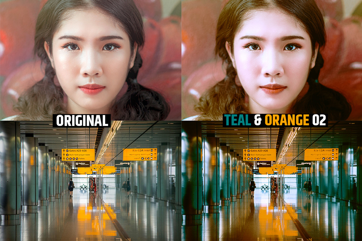 Orange & Teal 30 Cinematic FILM LUTS, a Plug-in Add-On by WeLovePresets (Photo 34 of 61)