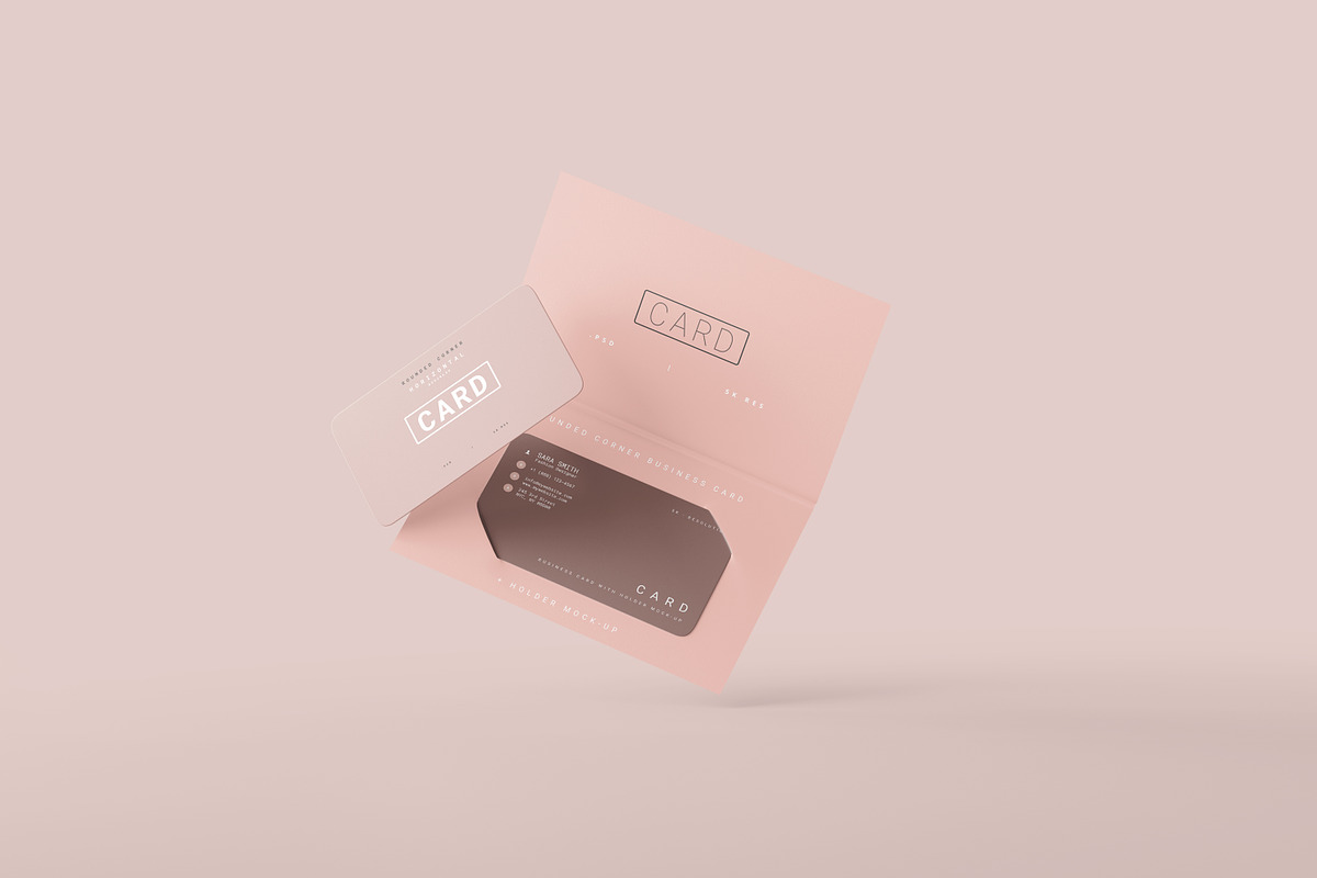 Business Card with Holder Mockups, a Print Template by pmvch (Photo 2 of 11)