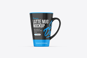 Latte Mug Mockup