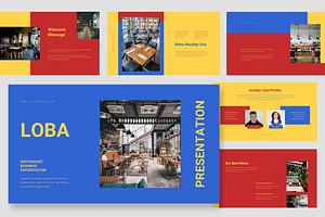 Loba : Food Service Google Slides, a Presentation Template by Punkl Camp