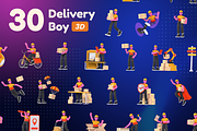 Milenia Delivery Boy, a Characters & Person 3D Model by kerismaker (Thumbnail 7 of 8)