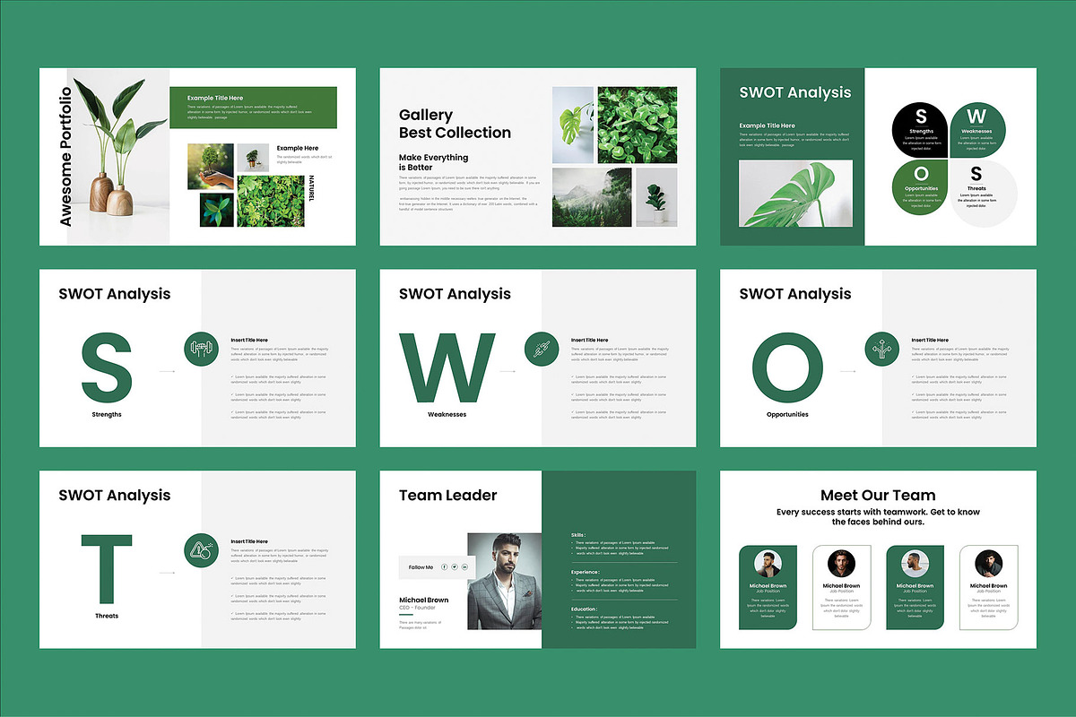 Green - Nature Presentation Template, a Presentation Template by Cleffon_Graphic_Studio (Photo 3 of 4)