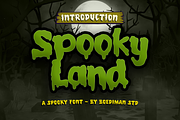 Spooky Land - A Display Font, a Sans Serif Font by Boediman