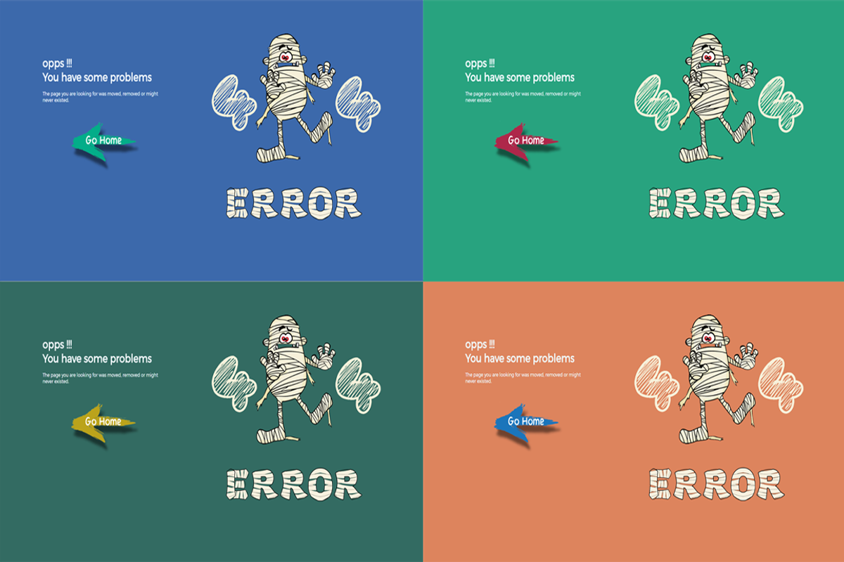 404 Mummy - Animated 404 Error Page, a Websites & App Template by XYZ Space (Photo 1 of 6)