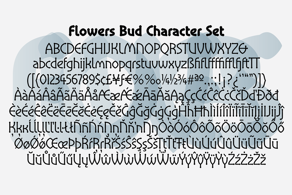 Flowers, a Serif Font by BluHead Studio (Photo 6 of 8)