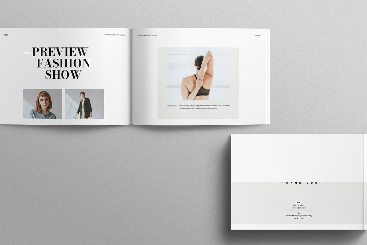 Fashion Lookbook Template Landscape, a Magazine Template by Work-Envance (Photo 9 of 12)