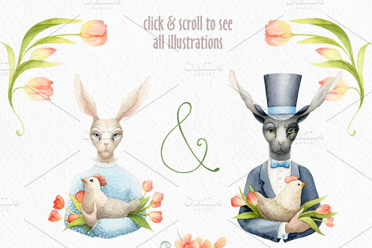 Hello Spring Watercolor Illustration, an Illustration by Watercolor Nomads (Photo 4 of 4)