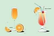 Cocktail Vector Illustrations, a Food Illustration by TheFoodAtlas (Thumbnail 4 of 10)