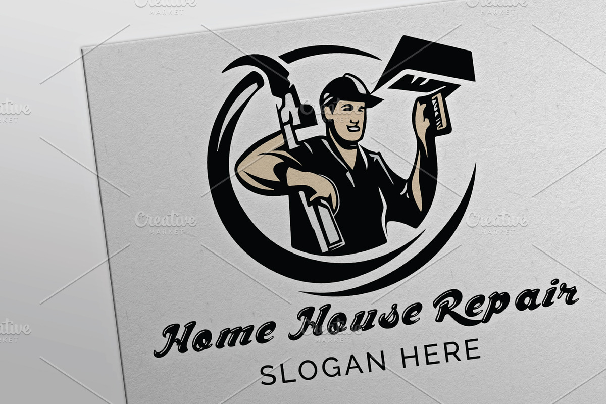 House Repair Build Handyman Logo, a Branding & Logo Template by FusionadCreates (Photo 3 of 4)