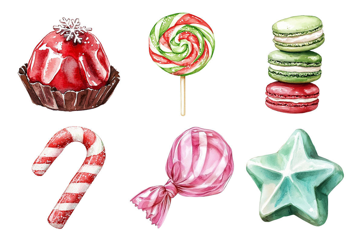 Christmas Candy Sublimation Clipart, an Illustration by Daily.Designs (Photo 5 of 5)