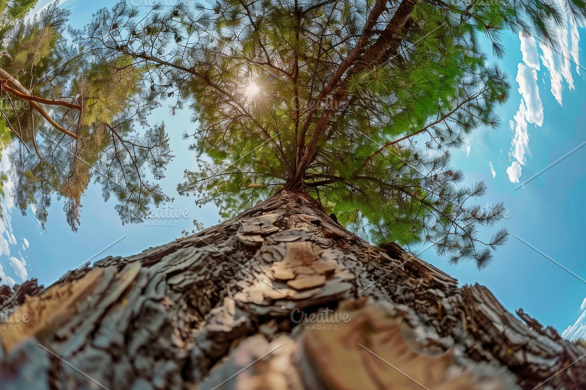 98 Trees view from below, a Nature Photo by Handmadefont (Photo 26 of 98)