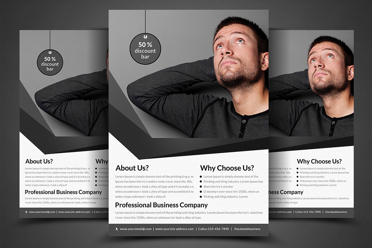 Corporate Business Flyer Template, a Flyer Template by AfzaalGraphics (Photo 1 of 4)