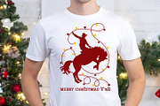 Cowboy Christmas Y’all Print SVG, a Graphic by TanchaArt (Thumbnail 5 of 10)