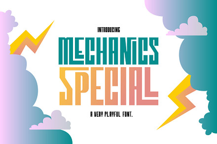Mechanics Special Display Font