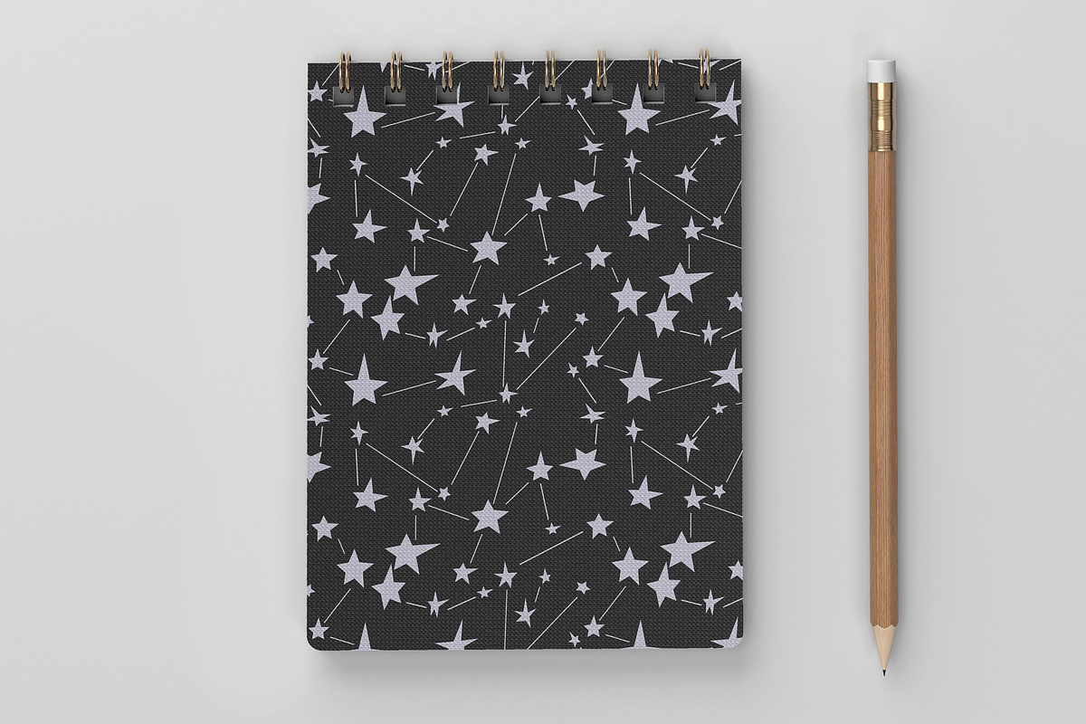 Starry Night Seamless Pattern, a Pattern Graphic by Bonfloret Studio (Photo 3 of 3)