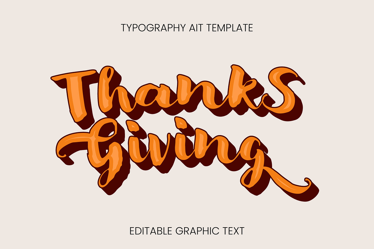 Retro Bold Script 3D Text Effect preview 3