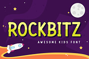 Rockbitz - Awesome Kids Font, a Font by Almarkhatype (Thumbnail 1 of 10)
