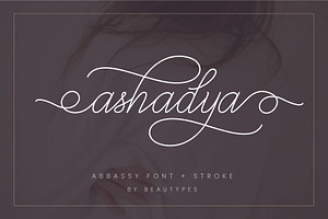 Abbassy Script // Monoline Font