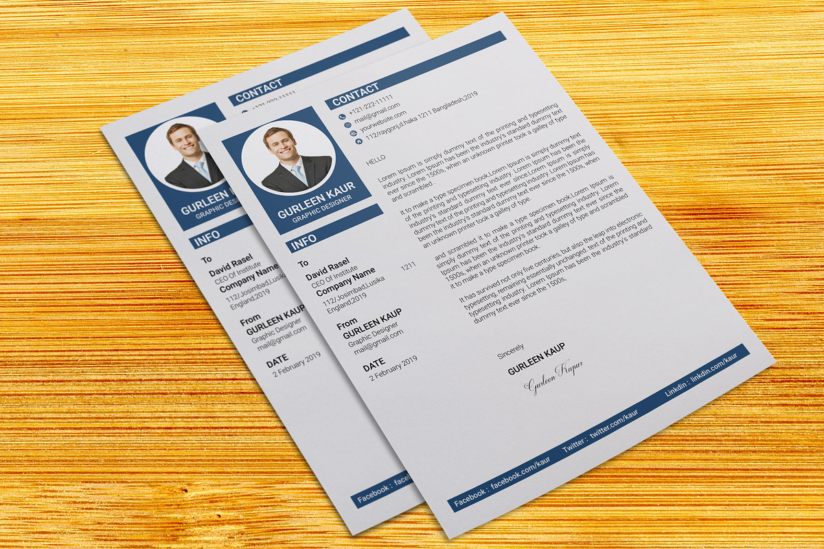 Professional Resume / CV Template, a Resume Template by designvillage (Photo 10 of 13)