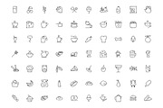 300 Food Hand Drawn Doodle Icons, an Outline Icon by Creative Stall (Thumbnail 3 of 5)