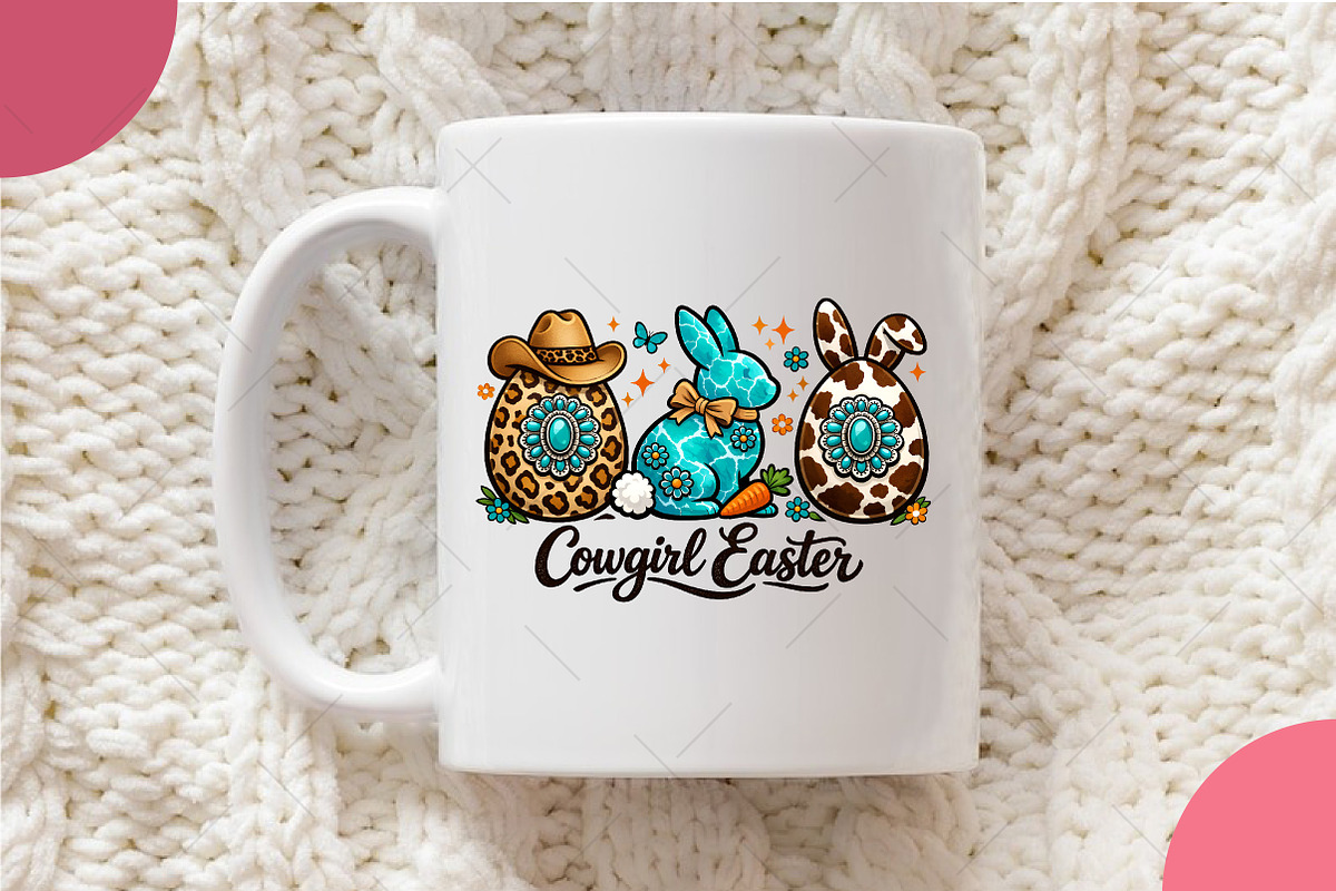 Cowgirl Easter Png, Western Easter P, an Illustration by OK Design (Photo 6 of 6)