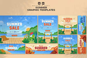 Summer Set Graphic Design V26, a Flyer Template by twinstd