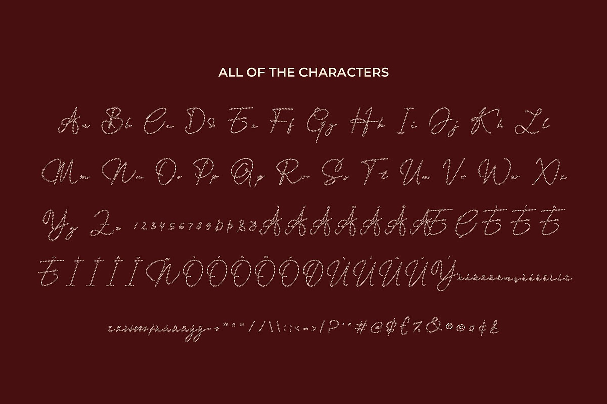 CS Aisling Dashed, a Script Font by Craft Supply Co. (Photo 8 of 8)