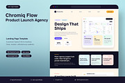 Product Launch Agency Landing Page, an UI Kit Template by Pitchlook.Studio (Thumbnail 1 of 3)