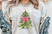 Coquette Pink Bow Christmas Tree PNG, an Illustration by Sublimation Artist (Thumbnail 9 of 9)