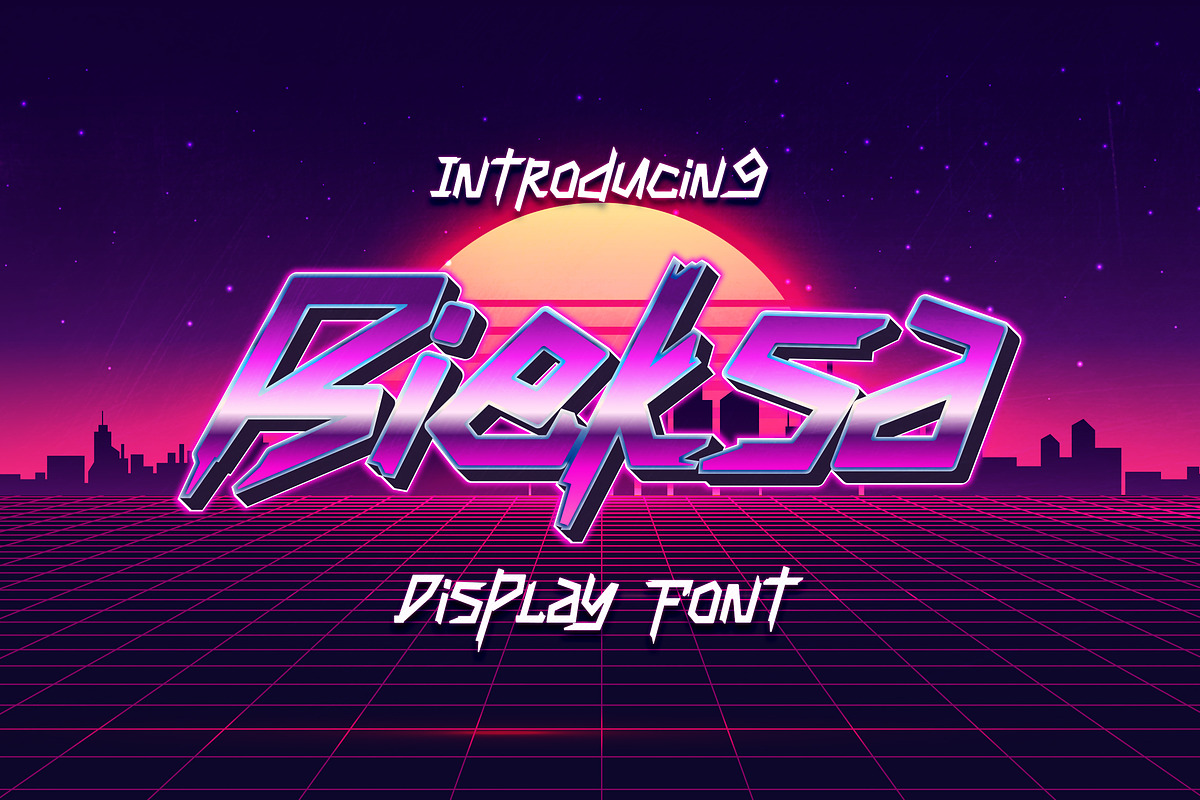 Bieksa - Sharp Display Font, a Font by Typefactoryco (Photo 1 of 9)