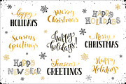 Christmas and New Year phrases set, an Object Graphic by Olly Molly (Thumbnail 2 of 5)
