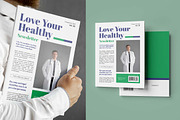 Healthy Simple Theme Newsletter, a Brochure Template by UICreative (Thumbnail 2 of 5)