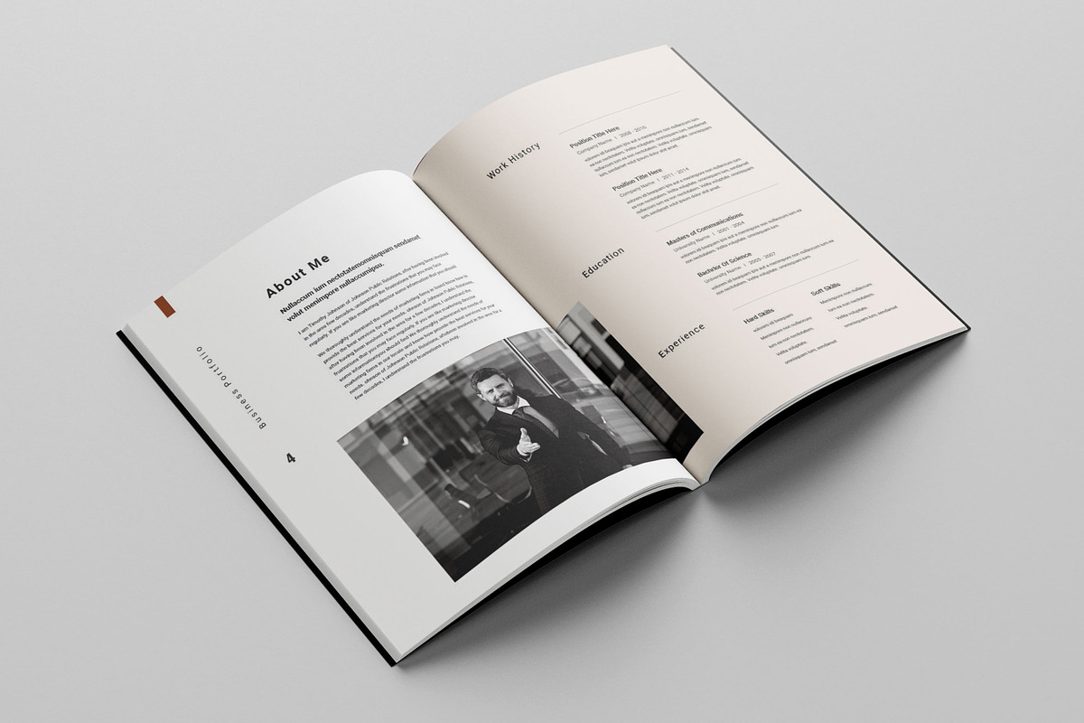 Company Portfolio Template, a Brochure Template by Niofix (Photo 2 of 6)