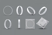Silicone Rubber Wristband Mock-Up, an Apparel Mockup by DesignRushMarket (Thumbnail 2 of 9)