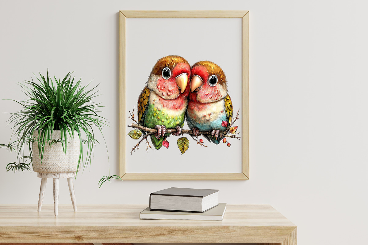 Funny Quirky Birds Clipart, an Illustration by Libby Wishes (Photo 6 of 6)