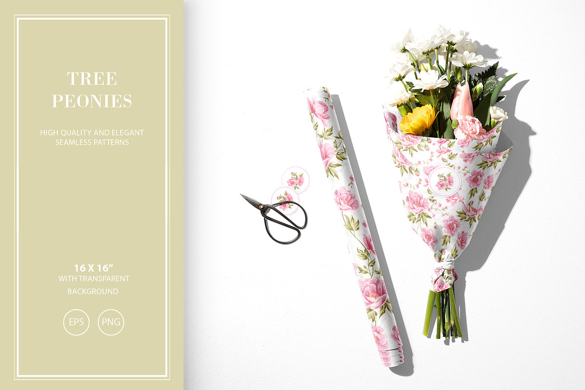 50% OFF! Seamless peony pattern., a Pattern Graphic by Kotkoa (Photo 3 of 5)