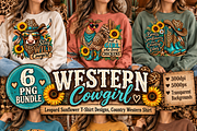 Western Cowgirl PNG Bundle 6 pics, a Decorative Illustration by ElDesignState (Thumbnail 2 of 3)