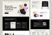 Banking Landing Page Design, a Landing Page Template by UiDex (Thumbnail 2 of 4)