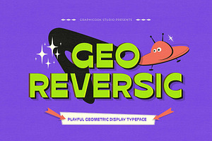 Georeversic Display Typeface, a Font by graphicook
