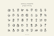 CAFÉ & COFFEE line art illustrations, a Food Illustration by Crocus Paperi (Thumbnail 6 of 8)
