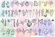 Wildflowers Brush Stamps Procreate, a Brush Add-On by LekoArt (Thumbnail 3 of 8)
