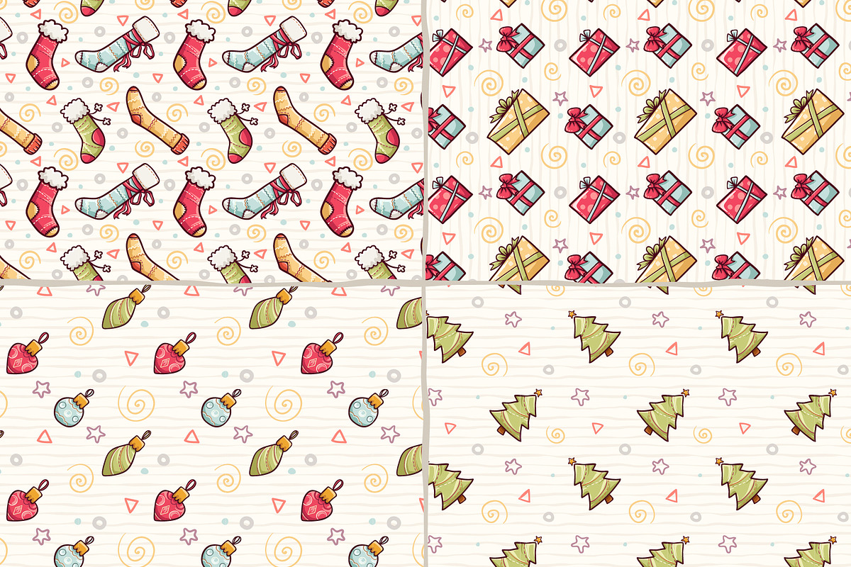 Christmas patterns set preview 3