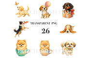 26 Cute Dog Clipart, an Animal Illustration by Pati Charm Studio (Thumbnail 3 of 8)