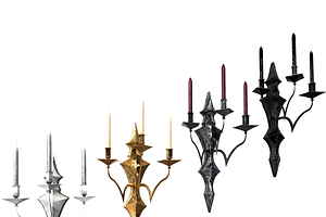 Vintage chandelier, a Light 3D Model by Snji | 3D Models